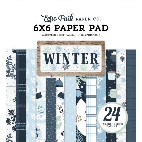 Papírkészlet 6" (15 cm), Winter / Echo Park Paper Pack (24 lap)