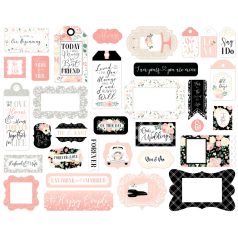 Kivágatok , Wedding / Echo Park Frames & Tags (1 csomag)