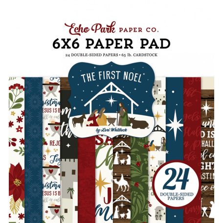 Papírkészlet 6" (15 cm), The First Noel / Echo Park Paper Pack (24 lap)