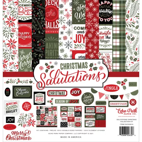 Scrapbook Papírkészlet 12" (30 cm) Salutations Christmas Collection Kit (1 csomag)
