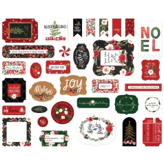 Kivágatok , Happy Christmas / Echo Park Ephemera (1 csomag)