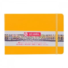   Talens Art Creation Rajz- és Vázlatfüzet A5, Golden Yellow / Sketch Book (80 lap)