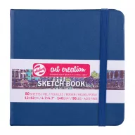   Talens Art Creation Rajz- és Vázlatfüzet 12x12 cm, Navy Blue / Sketch Book (80 lap)