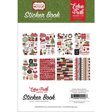 Matrica , Christmas Magic / Echo Park Sticker Book (16 ív)