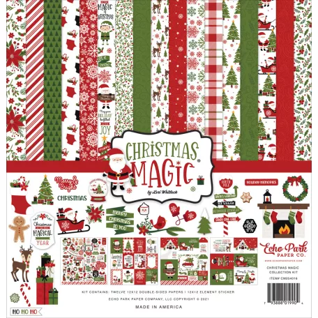 Scrapbook Papírkészlet 12" (30 cm) Christmas Magic Collection Kit (1 csomag)