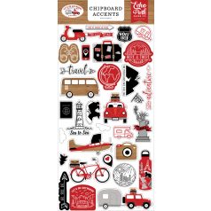   Chipboard , Let's Go Anywhere / Echo Park Chipboard Accents  (1 csomag)