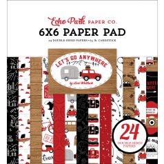   Papírkészlet 6" (15 cm), Let's Go Anywhere / Echo Park Paper Pack (24 lap)