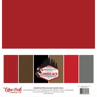   Papírkészlet 12" (30 cm), Let's Lumberjack Kétoldalas/ Echo Park Coordinating Solids Paper Pack (6 lap)