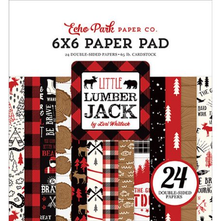 Papírkészlet 6" (15 cm), Little Lumberjack / Echo Park Paper Pack (24 lap)