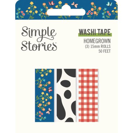 Dekorációs ragasztószalag , Washi Tape / Simple Stories Homegrown (3 db)