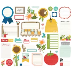   Kivágatok , Journal Bits / Simple Stories Homegrown (1 csomag)