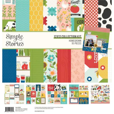 Papírkészlet 12" (30 cm), Collection Kit / Simple Stories Homegrown (1 csomag)