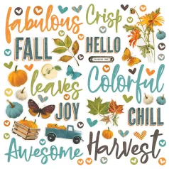   Matrica , Foam Stickers / Simple Stories Vintage Country Harvest (2 ív)