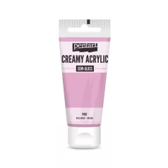   Pentart Krémes akrilfesték selyemfényű - pink - Creamy Acrylic (60 ml)