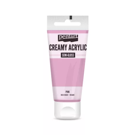 Pentart Krémes akrilfesték selyemfényű - pink - Creamy Acrylic (60 ml)