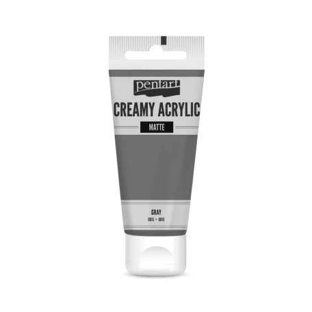 Pentart Krémes akrilfesték matt - szürke - Creamy Acrylic (60 ml)