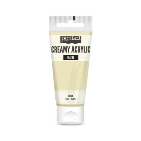 Pentart Krémes akrilfesték matt - elefántcsont - Creamy Acrylic (60 ml)