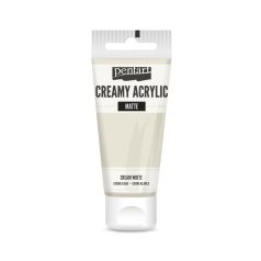   Pentart Krémes akrilfesték matt - krémfehér - Creamy Acrylic (60 ml)