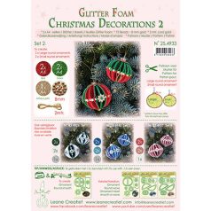   Csillámos Dekorgumi A4, Set 2 / Leane Creatief Christmas Decorations (1 csomag)