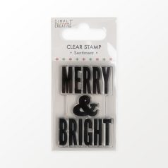 Szilikonbélyegző , Merry & Bright / SC Clear Stamp (1 db)