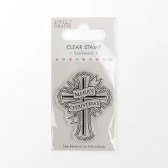 Szilikonbélyegző , Cross / SC Clear Stamp (1 db)