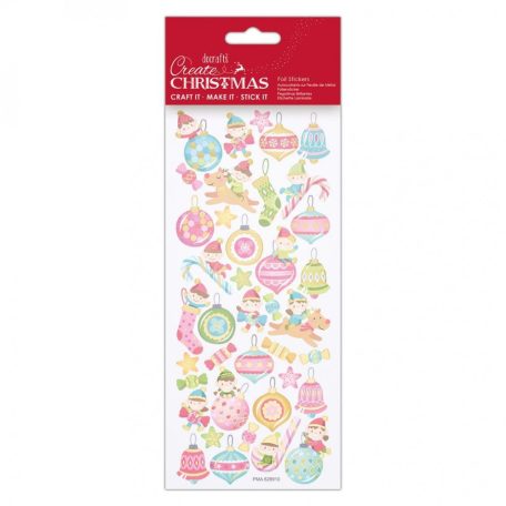 Matrica , Foil Stickers Cheeky Elves / Papermania Create Christmas (1 ív)