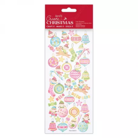 Matrica , Foil Stickers Cheeky Elves / Papermania Create Christmas (1 ív)