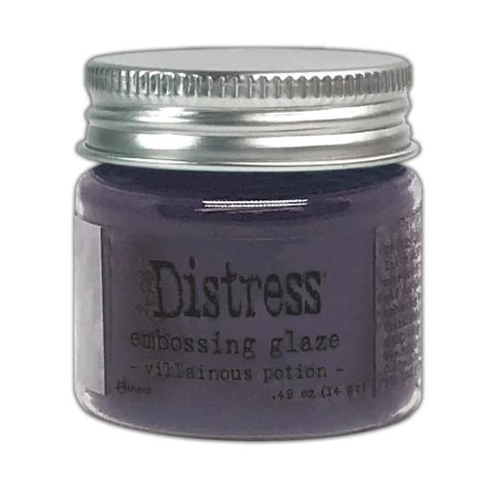 Ranger Distress embossing glaze - Villainous Potion - Fényes átlátszó domborítópor - Tim Holtz (1 db)