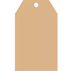 MDF alap A4 / 6 mm - Tag / Címke - MDF Panel (1 db)