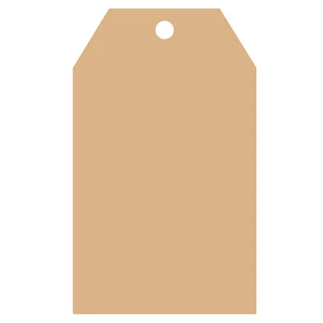 MDF alap A4 / 6 mm - Tag / Címke - MDF Panel (1 db)