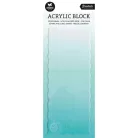 Studio Light Akriltömb (akril blokk) szilikonbélyegzőhöz 220x90mm - Acrylic Stamp Block (1 db)