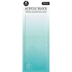   Studio Light Akriltömb (akril blokk) szilikonbélyegzőhöz 220x90mm - Acrylic Stamp Block (1 db)