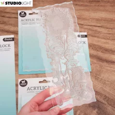   Studio Light Akriltömb (akril blokk) szilikonbélyegzőhöz 220x90mm - Acrylic Stamp Block (1 db)