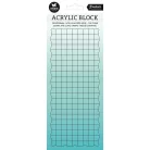 Studio Light Akriltömb (akril blokk) szilikonbélyegzőhöz 220x90mm - Acrylic Stamp Block (1 db)