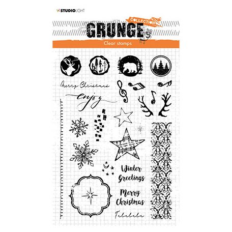Szilikonbélyegző , Winter/ Christmas extras Grunge nr.106 / SL Clear Stamp (1 csomag)