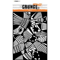 Stencil , Doodles shapes Grunge nr.54 / SL Mask (1 db)