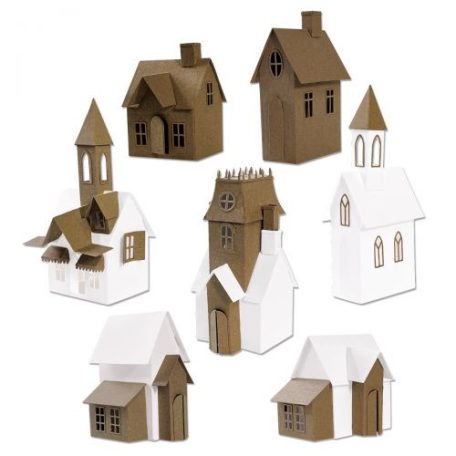 SIZZIX vágósablon, Village Collection Tim Holtz/ Sizzix Thinlits Die (1 csomag)