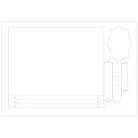 SIZZIX A4! vágósablon, Full Size Journal / Sizzix ScoreBoards Plus Die (1 db)