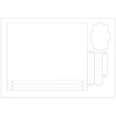   SIZZIX A4! vágósablon, Full Size Journal / Sizzix ScoreBoards Plus Die (1 db)