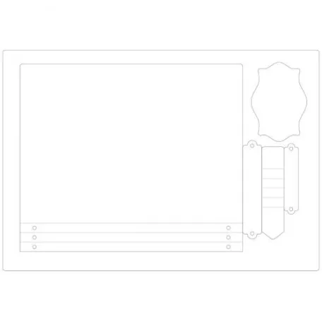 SIZZIX A4! vágósablon, Full Size Journal / Sizzix ScoreBoards Plus Die (1 db)