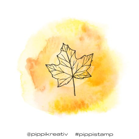 Gumibélyegző , Leaf 5/ PIPPI Rubber Stamp (1 db)