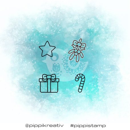 Gumibélyegző , Christmas / PIPPI Rubber Stamp (1 db)