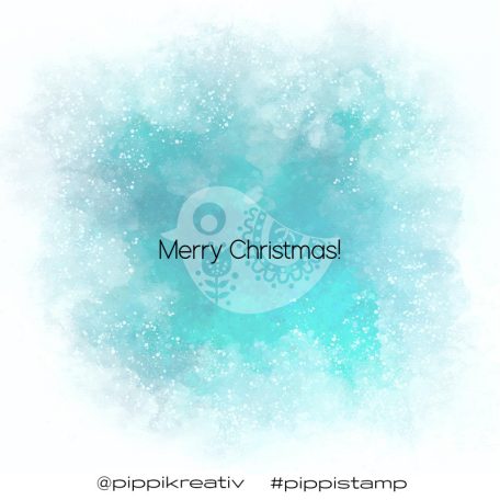 Gumibélyegző , Merry Christmas! / PIPPI Rubber Stamp (1 db)