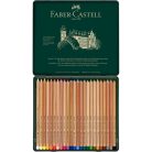 Faber-Castell Pitt pasztell művész színes ceruza fémdoboz , Metal Wallet With 24 pcs / Faber Castell Pastel Pencil Pitt (24 db)