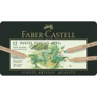 Faber-Castell Pitt pasztell művész színes ceruza fémdoboz , Metal Wallet With 12 pcs / Faber Castell Pastel Pencil Pitt (12 db)