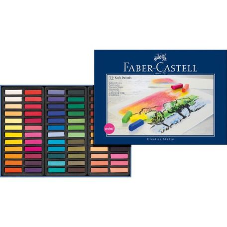 Faber-Castell porpasztell , Mini Box 72 pcs / Faber Castell Soft Pastel Crayons (72 db)