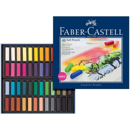 Faber-Castell porpasztell , Mini Box 48 pcs / Faber Castell Soft Pastel Crayons (48 db)