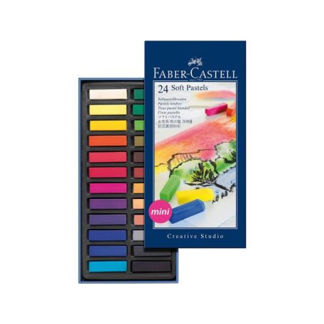 Faber-Castell porpasztell , Mini Box 24 pcs / Faber Castell Soft Pastel Crayons (24 db)