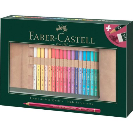 Faber-Castell Polychromos színes ceruza készlet / Pencils in Pencil Roll - (30 db)