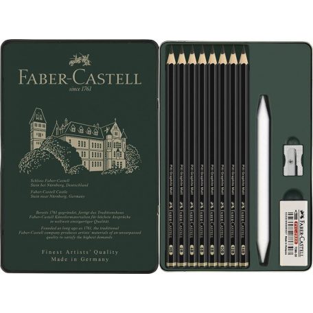 Faber-Castell Grafitceruza készlet , PITT MATT fém dobozban / Faber Castell Pitt Graphite Matt Pencils (1 csomag)